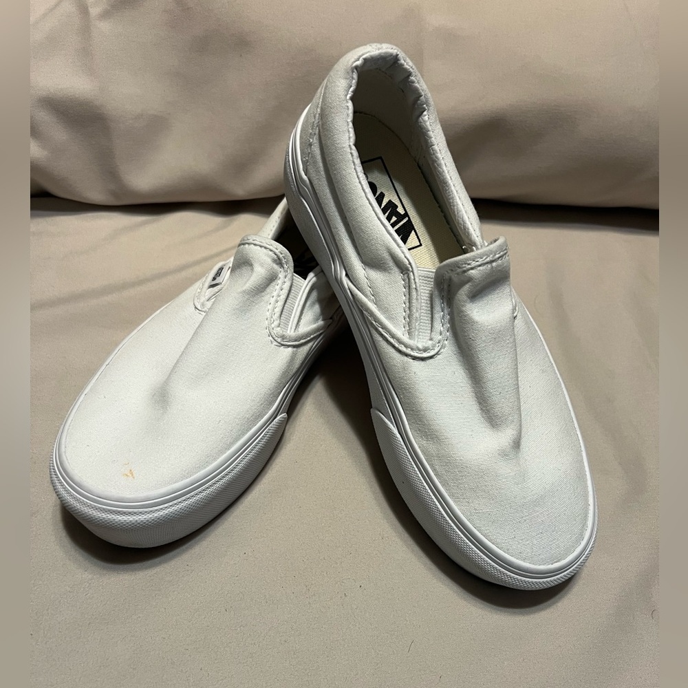 White platform vans